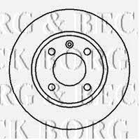 Borg & beck BBD4186 Диск гальмівний передній невентильований BBD4186: Приваблива ціна - Купити у Польщі на 2407.PL!