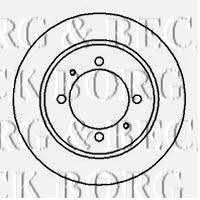 Borg & beck BBD4215 Rear brake disc, non-ventilated BBD4215: Buy near me in Poland at 2407.PL - Good price!