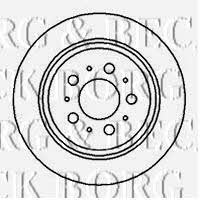 Borg & beck BBD4216 Rear brake disc, non-ventilated BBD4216: Buy near me in Poland at 2407.PL - Good price!