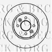 Borg & beck BBD4219 Front brake disc ventilated BBD4219: Buy near me in Poland at 2407.PL - Good price!