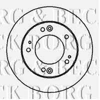 Borg & beck BBD4222 Front brake disc ventilated BBD4222: Buy near me in Poland at 2407.PL - Good price!