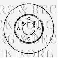 Borg & beck BBD4230 Front brake disc ventilated BBD4230: Buy near me in Poland at 2407.PL - Good price!