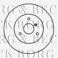 Borg & beck BBD4231 Unventilated front brake disc BBD4231: Buy near me in Poland at 2407.PL - Good price!