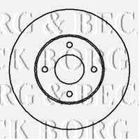 Borg & beck BBD4232 Front brake disc ventilated BBD4232: Buy near me in Poland at 2407.PL - Good price!