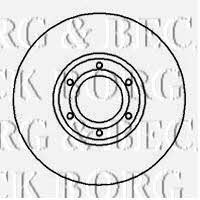 Borg & beck BBD4234 Front brake disc ventilated BBD4234: Buy near me in Poland at 2407.PL - Good price!