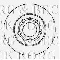 Borg & beck BBD4274 Rear brake disc, non-ventilated BBD4274: Buy near me in Poland at 2407.PL - Good price!