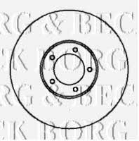 Borg & beck BBD4276 Rear brake disc, non-ventilated BBD4276: Buy near me in Poland at 2407.PL - Good price!