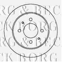 Borg & beck BBD4282 Rear brake disc, non-ventilated BBD4282: Buy near me in Poland at 2407.PL - Good price!