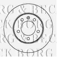 Borg & beck BBD4296 Rear brake disc, non-ventilated BBD4296: Buy near me in Poland at 2407.PL - Good price!