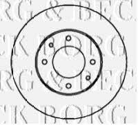 Borg & beck BBD4347 Front brake disc ventilated BBD4347: Buy near me in Poland at 2407.PL - Good price!