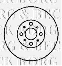 Borg & beck BBD4349 Front brake disc ventilated BBD4349: Buy near me in Poland at 2407.PL - Good price!