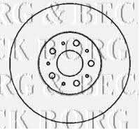 Borg & beck BBD4389 Front brake disc ventilated BBD4389: Buy near me in Poland at 2407.PL - Good price!