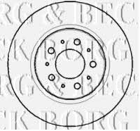 Borg & beck BBD4390 Rear ventilated brake disc BBD4390: Buy near me in Poland at 2407.PL - Good price!