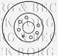 Borg & beck BBD4393 Front brake disc ventilated BBD4393: Buy near me in Poland at 2407.PL - Good price!