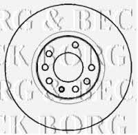 Borg & beck BBD4395 Front brake disc ventilated BBD4395: Buy near me in Poland at 2407.PL - Good price!