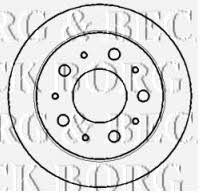 Borg & beck BBD4405 Rear brake disc, non-ventilated BBD4405: Buy near me in Poland at 2407.PL - Good price!