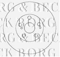 Borg & beck BBD4456 Front brake disc ventilated BBD4456: Buy near me in Poland at 2407.PL - Good price!