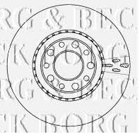 Borg & beck BBD4513 Front brake disc ventilated BBD4513: Buy near me in Poland at 2407.PL - Good price!