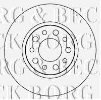 Borg & beck BBD4515 Rear brake disc, non-ventilated BBD4515: Buy near me in Poland at 2407.PL - Good price!