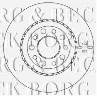 Borg & beck BBD4517 Rear ventilated brake disc BBD4517: Buy near me in Poland at 2407.PL - Good price!