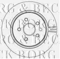 Borg & beck BBD4535 Rear ventilated brake disc BBD4535: Buy near me in Poland at 2407.PL - Good price!