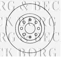 Borg & beck BBD4544 Front brake disc ventilated BBD4544: Buy near me in Poland at 2407.PL - Good price!