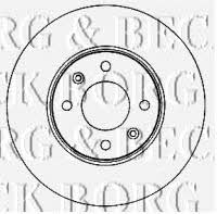 Borg & beck BBD4579 Front brake disc ventilated BBD4579: Buy near me in Poland at 2407.PL - Good price!
