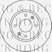 Borg & beck BBD4592 Front brake disc ventilated BBD4592: Buy near me in Poland at 2407.PL - Good price!