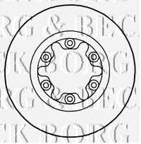 Borg & beck BBD4647 Front brake disc ventilated BBD4647: Buy near me in Poland at 2407.PL - Good price!