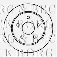 Borg & beck BBD4655 Rear brake disc, non-ventilated BBD4655: Buy near me in Poland at 2407.PL - Good price!