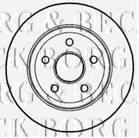 Borg & beck BBD4661 Rear brake disc, non-ventilated BBD4661: Buy near me in Poland at 2407.PL - Good price!