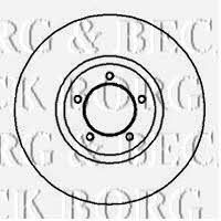 Borg & beck BBD4665 Front brake disc ventilated BBD4665: Buy near me in Poland at 2407.PL - Good price!