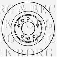 Borg & beck BBD4667 Rear brake disc, non-ventilated BBD4667: Buy near me in Poland at 2407.PL - Good price!