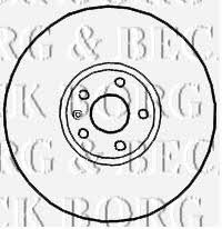 Borg & beck BBD4673 Rear brake disc, non-ventilated BBD4673: Buy near me in Poland at 2407.PL - Good price!