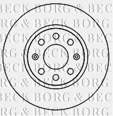 Borg & beck BBD4715 Диск гальмівний передній невентильований BBD4715: Приваблива ціна - Купити у Польщі на 2407.PL!
