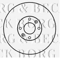 Borg & beck BBD4717 Front brake disc ventilated BBD4717: Buy near me in Poland at 2407.PL - Good price!