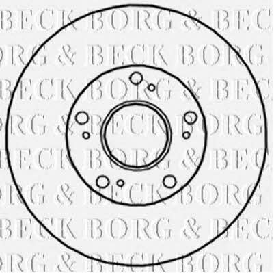 Borg & beck BBD4718 Front brake disc ventilated BBD4718: Buy near me in Poland at 2407.PL - Good price!