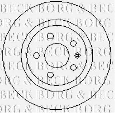 Borg & beck BBD4729 Rear brake disc, non-ventilated BBD4729: Buy near me in Poland at 2407.PL - Good price!