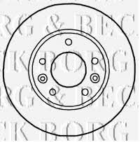 Borg & beck BBD4774 Front brake disc ventilated BBD4774: Buy near me in Poland at 2407.PL - Good price!