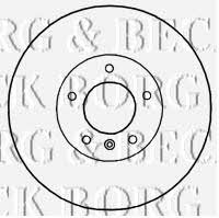 Borg & beck BBD4782 Front brake disc ventilated BBD4782: Buy near me in Poland at 2407.PL - Good price!