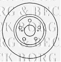 Borg & beck BBD4789 Front brake disc ventilated BBD4789: Buy near me in Poland at 2407.PL - Good price!