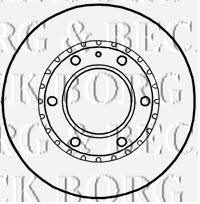 Borg & beck BBD4793 Front brake disc ventilated BBD4793: Buy near me in Poland at 2407.PL - Good price!