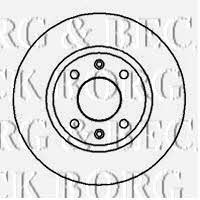 Borg & beck BBD4835 Unventilated front brake disc BBD4835: Buy near me in Poland at 2407.PL - Good price!