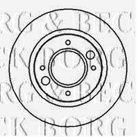 Borg & beck BBD4837 Rear brake disc, non-ventilated BBD4837: Buy near me at 2407.PL in Poland at an Affordable price!