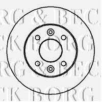 Borg & beck BBD4841 Unventilated front brake disc BBD4841: Buy near me in Poland at 2407.PL - Good price!