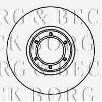 Borg & beck BBD4842 Front brake disc ventilated BBD4842: Buy near me in Poland at 2407.PL - Good price!