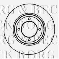 Borg & beck BBD4850 Unventilated front brake disc BBD4850: Buy near me in Poland at 2407.PL - Good price!
