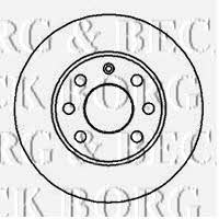Borg & beck BBD4857 Unventilated front brake disc BBD4857: Buy near me in Poland at 2407.PL - Good price!