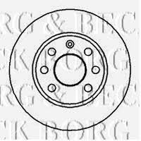 Borg & beck BBD4858 Front brake disc ventilated BBD4858: Buy near me in Poland at 2407.PL - Good price!