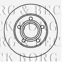 Borg & beck BBD4899 Rear brake disc, non-ventilated BBD4899: Buy near me in Poland at 2407.PL - Good price!